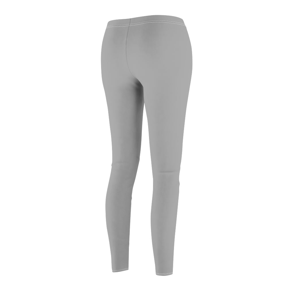 Women's Cut & Sew Casual Leggings Light Grey