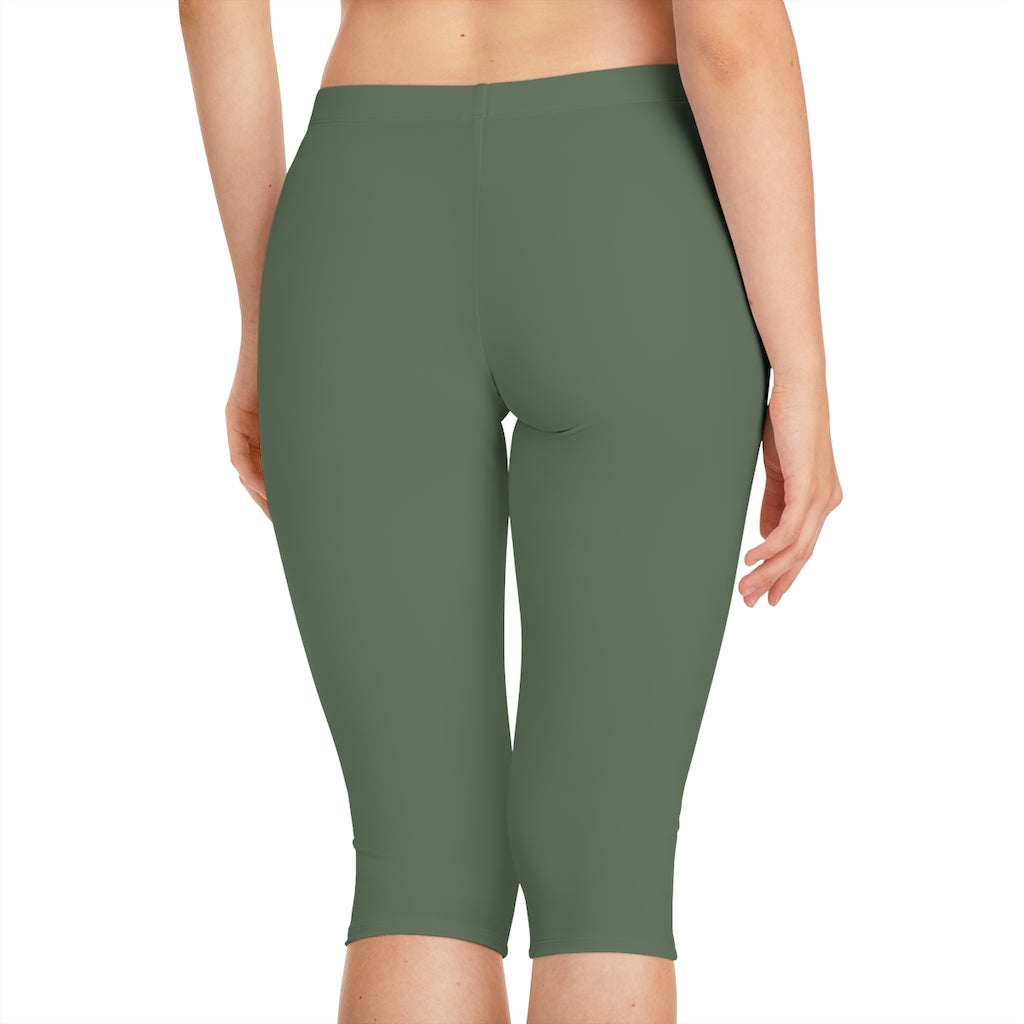 Women's Capri Leggings Army
