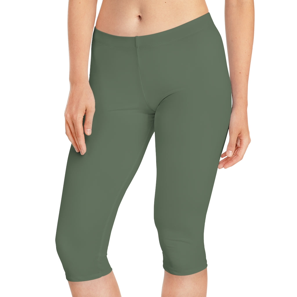 Women's Capri Leggings Army
