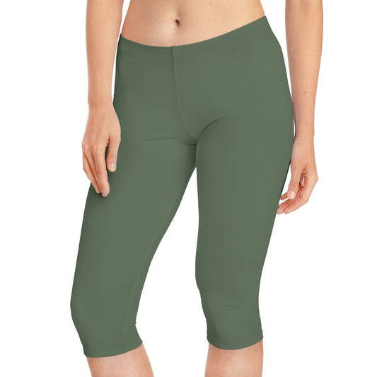 Women's Capri Leggings Army