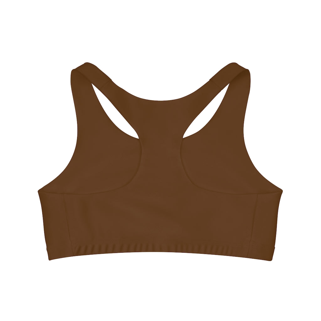 Seamless Sports Bra (AOP) Brown