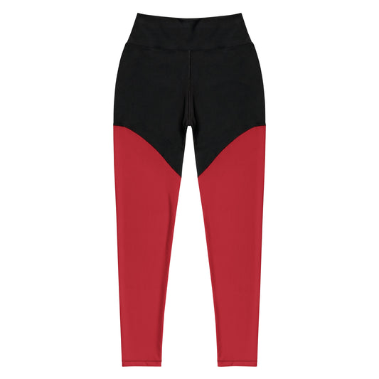 Sports Leggings Dark Red