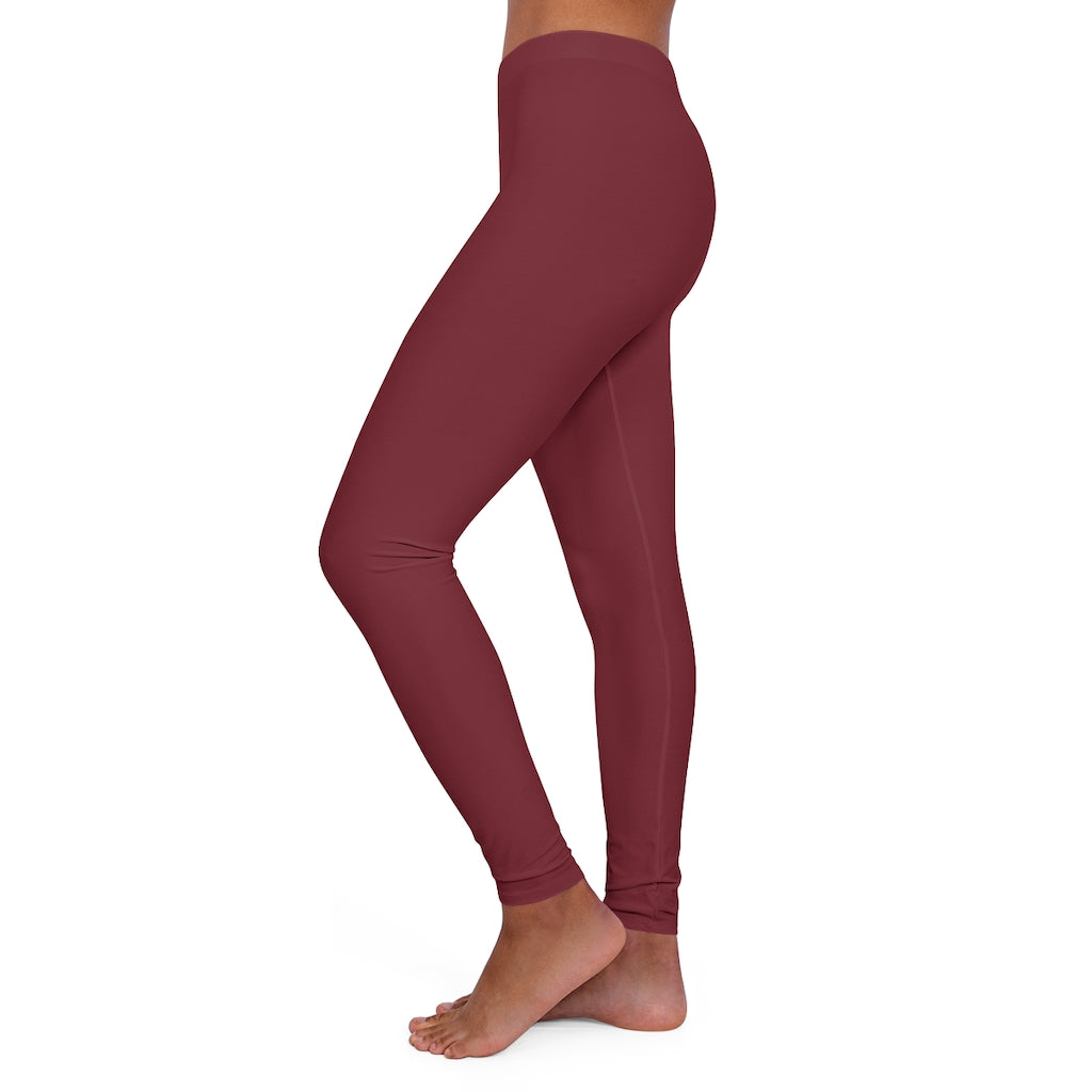 Women's Spandex Leggings Burgundy