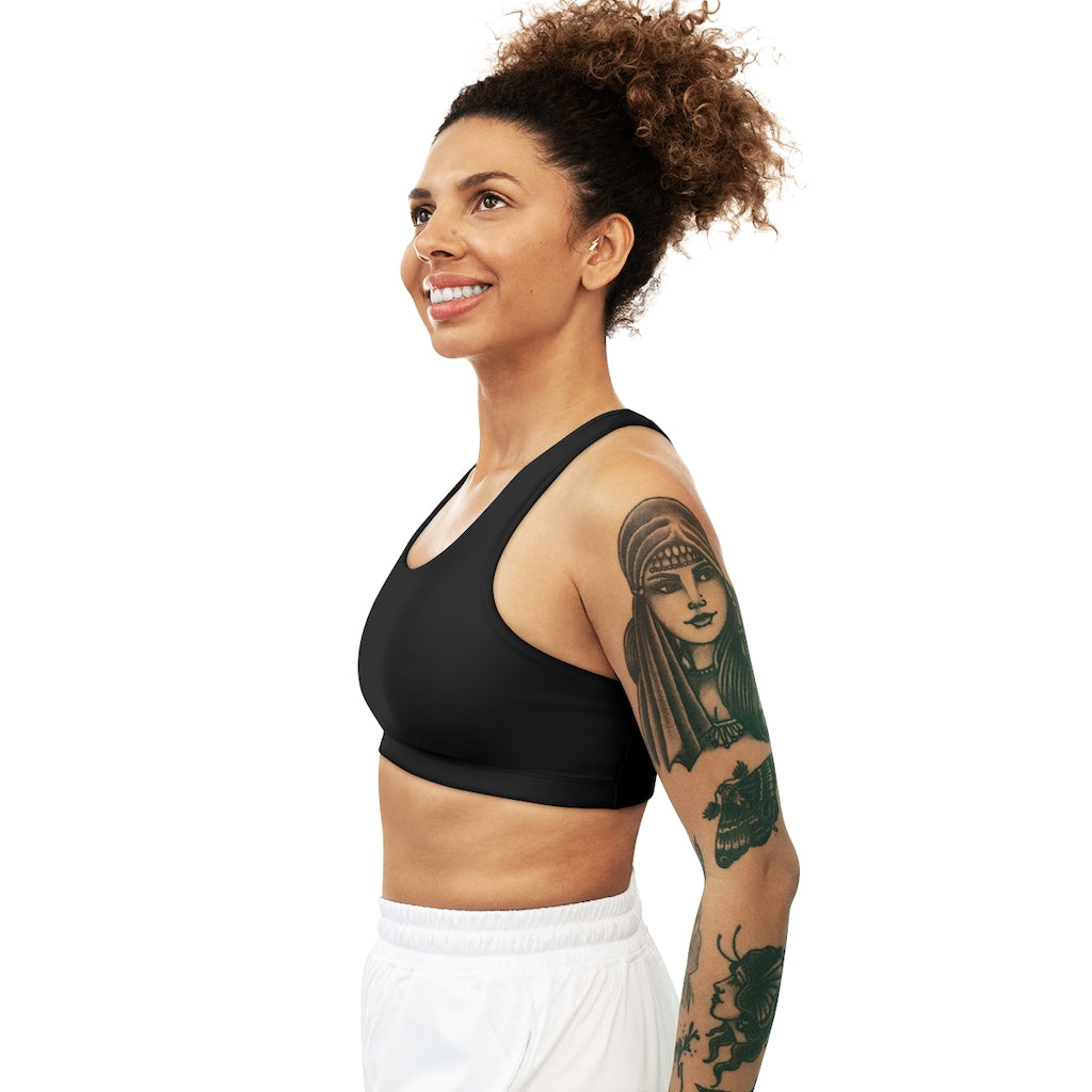 Seamless Sports Bra (AOP) Black