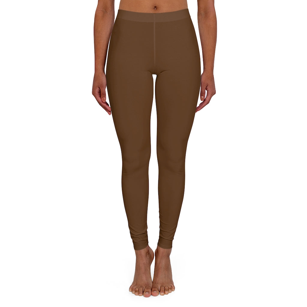 Women's Spandex Leggings Brown