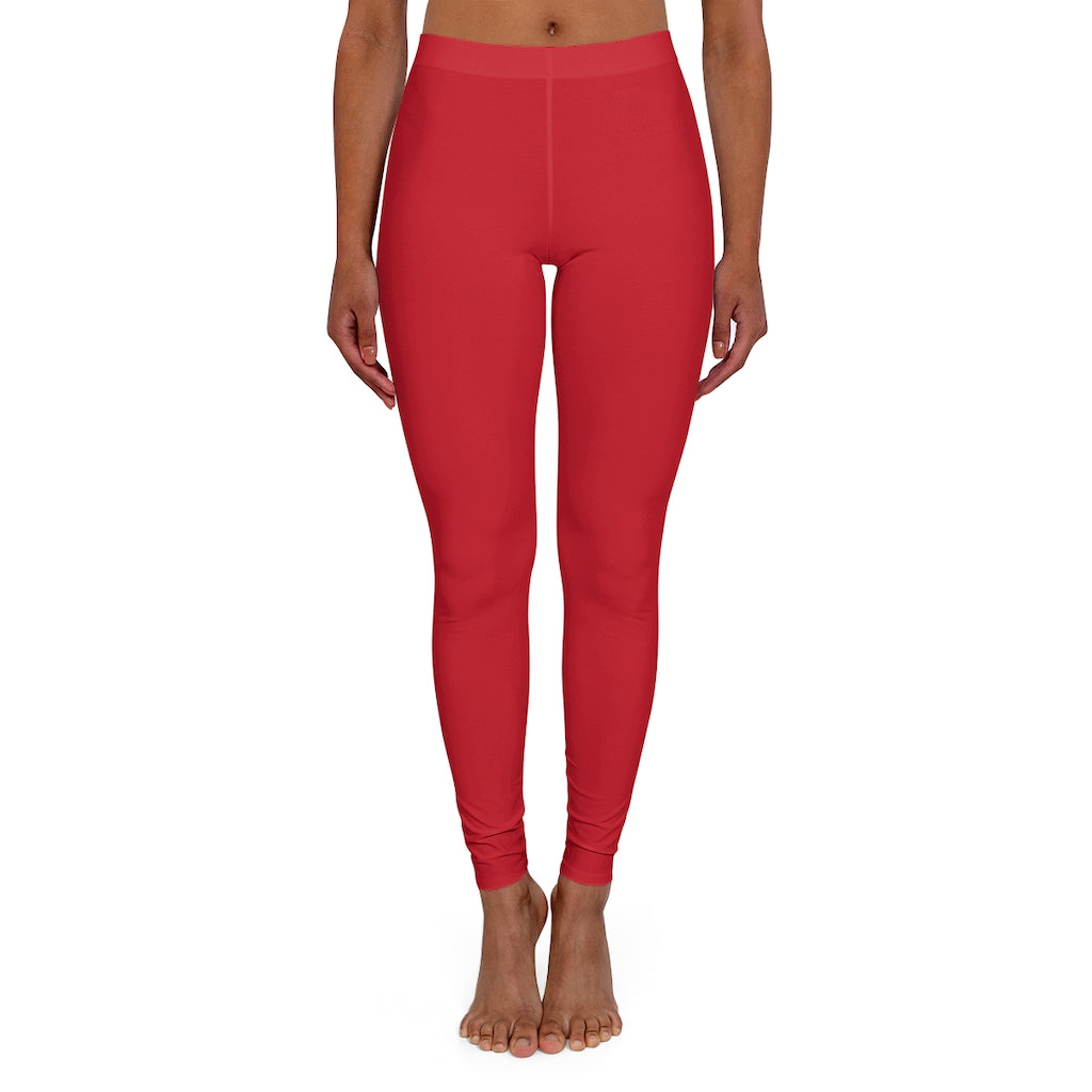 Women's Spandex Leggings Dark Red