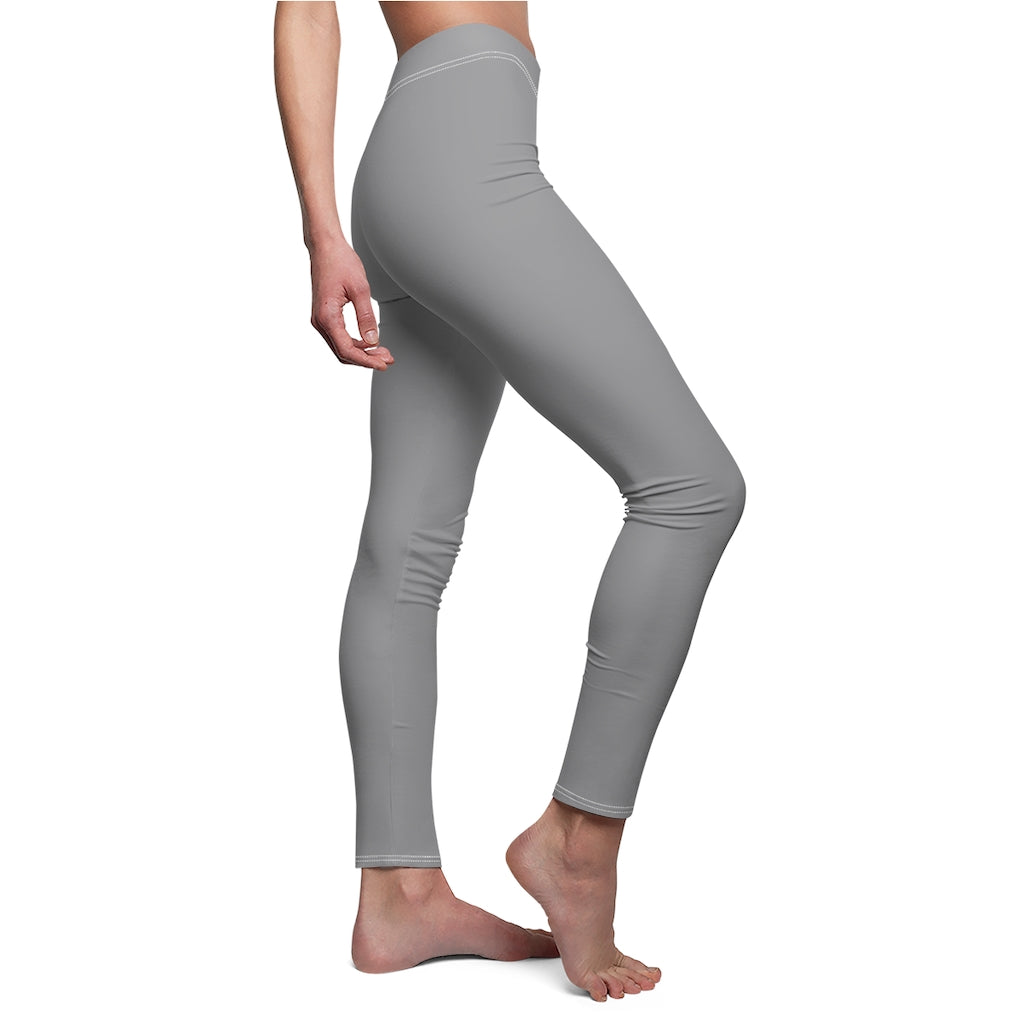 Women's Cut & Sew Casual Leggings Grey