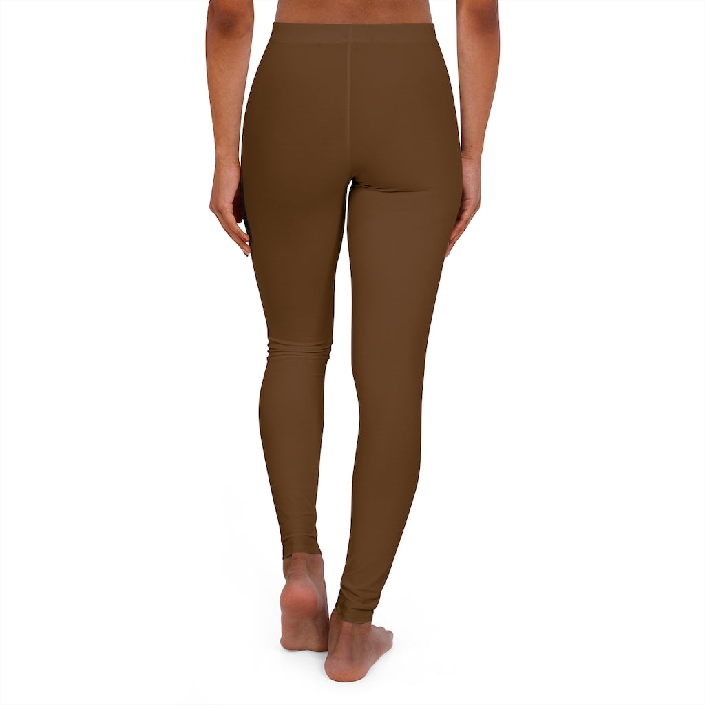 Women's Spandex Leggings Brown