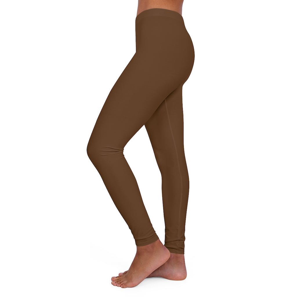 Women's Spandex Leggings Brown