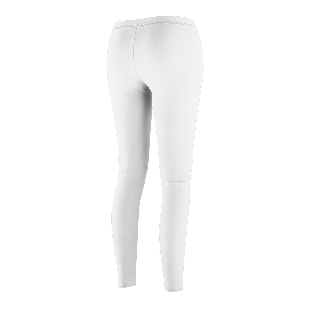 Women's Cut & Sew Casual Leggings White