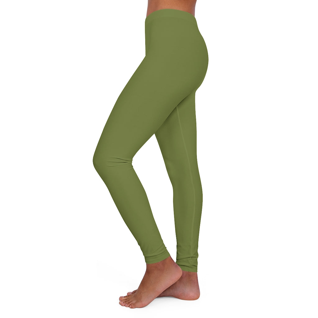 Women's Spandex Leggings Olive