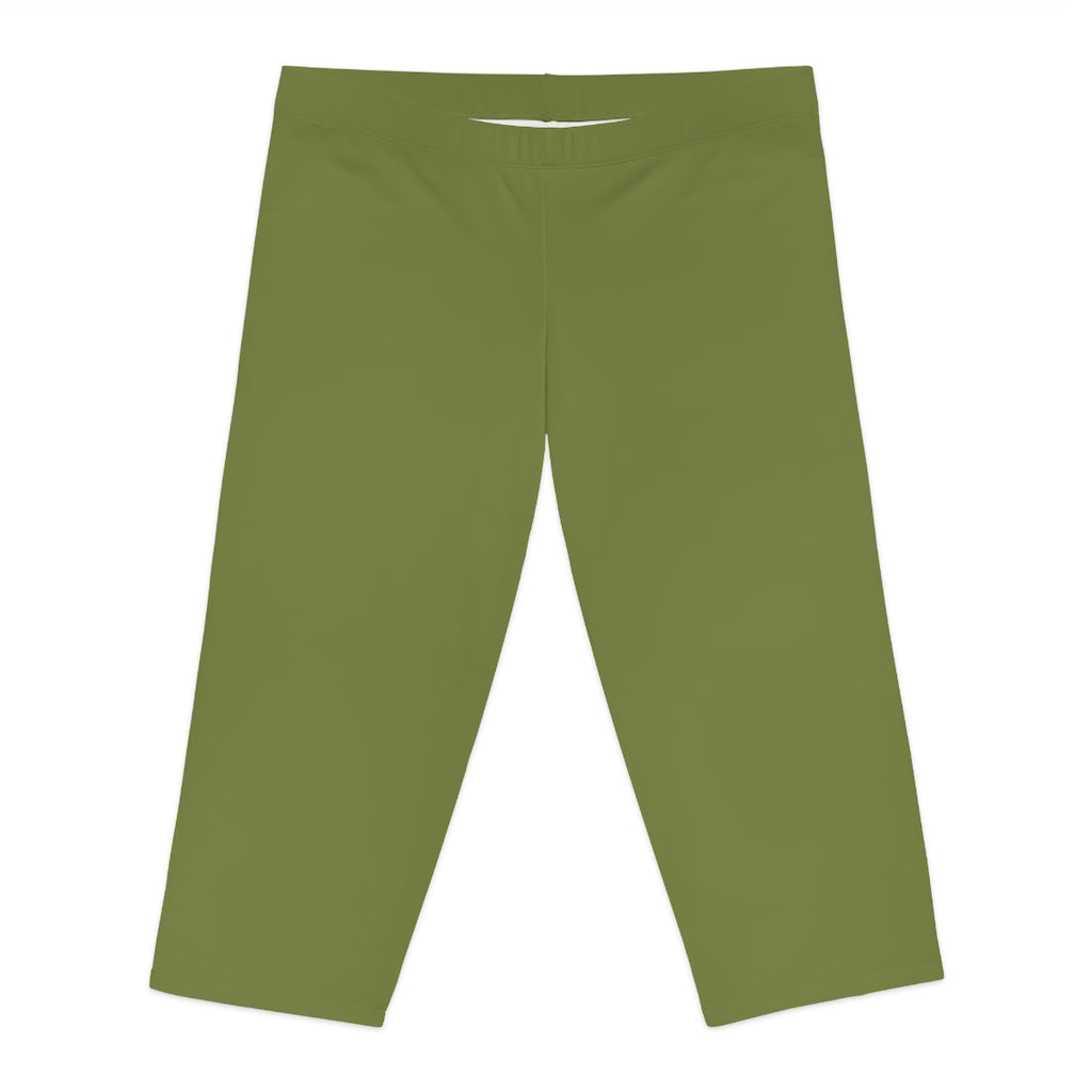 Women's Capri Leggings Olive