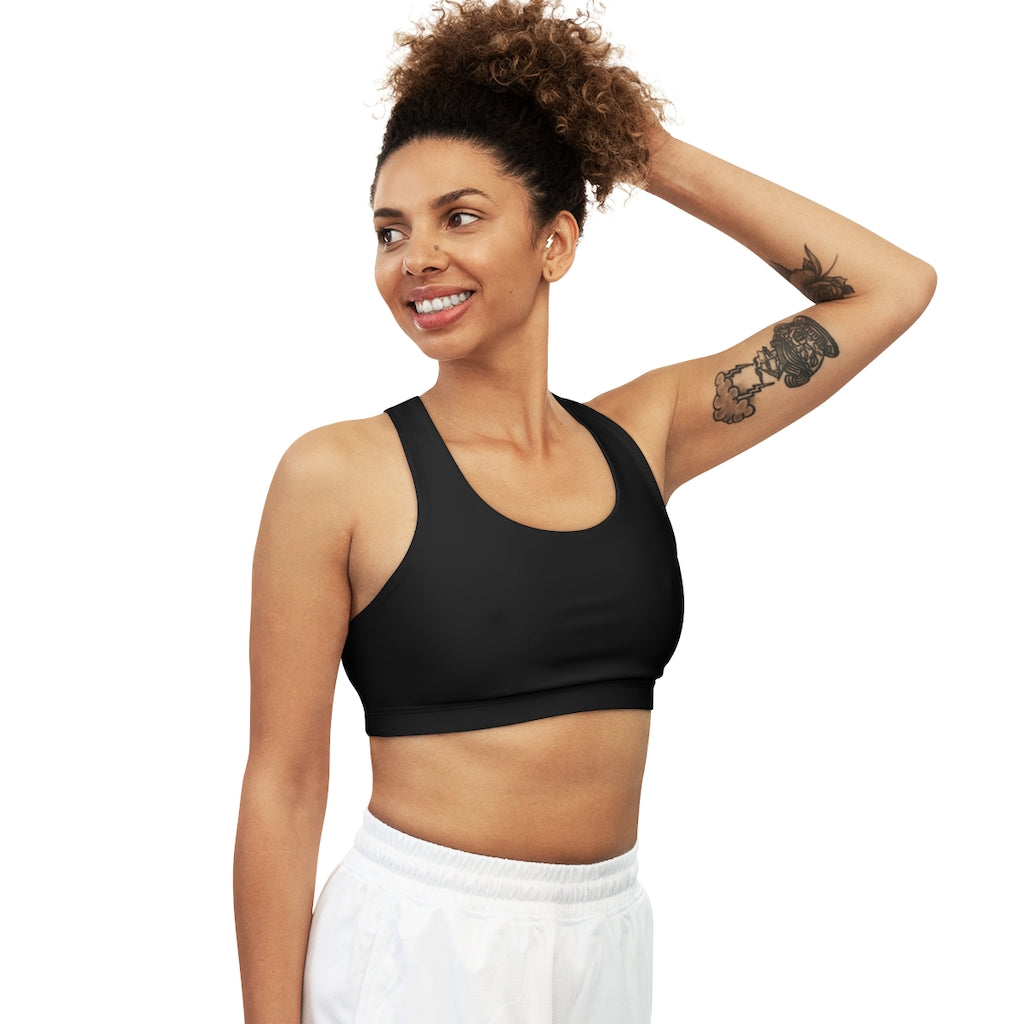 Seamless Sports Bra (AOP) Black