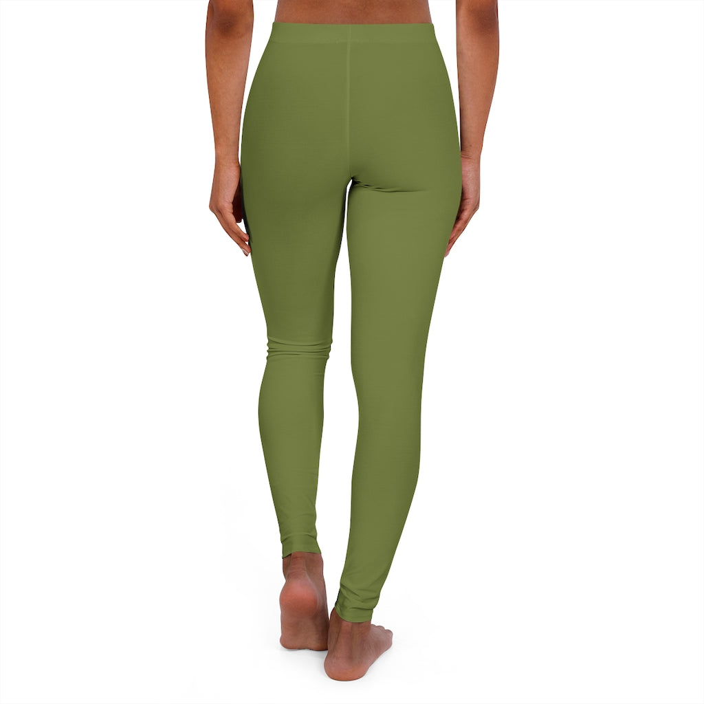 Women's Spandex Leggings Olive