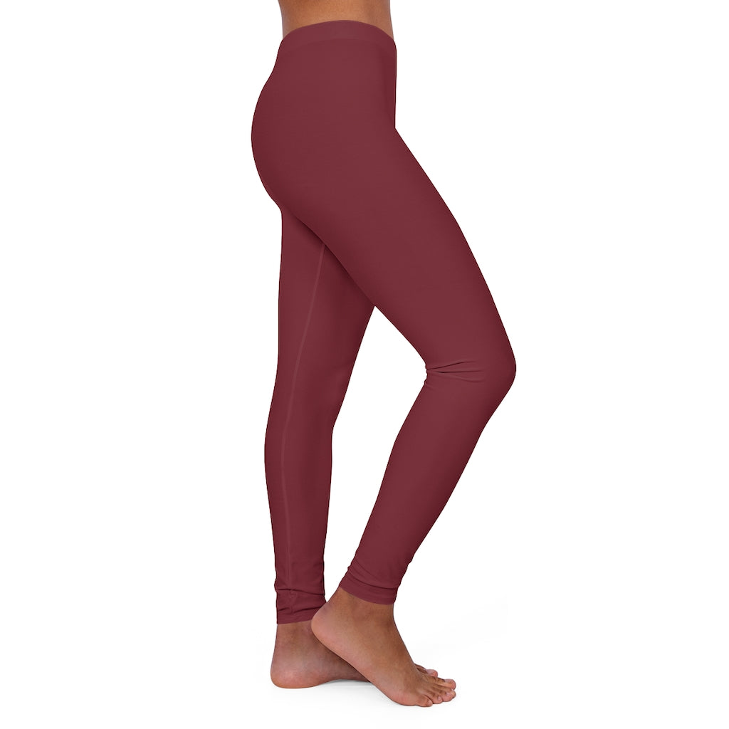 Women's Spandex Leggings Burgundy