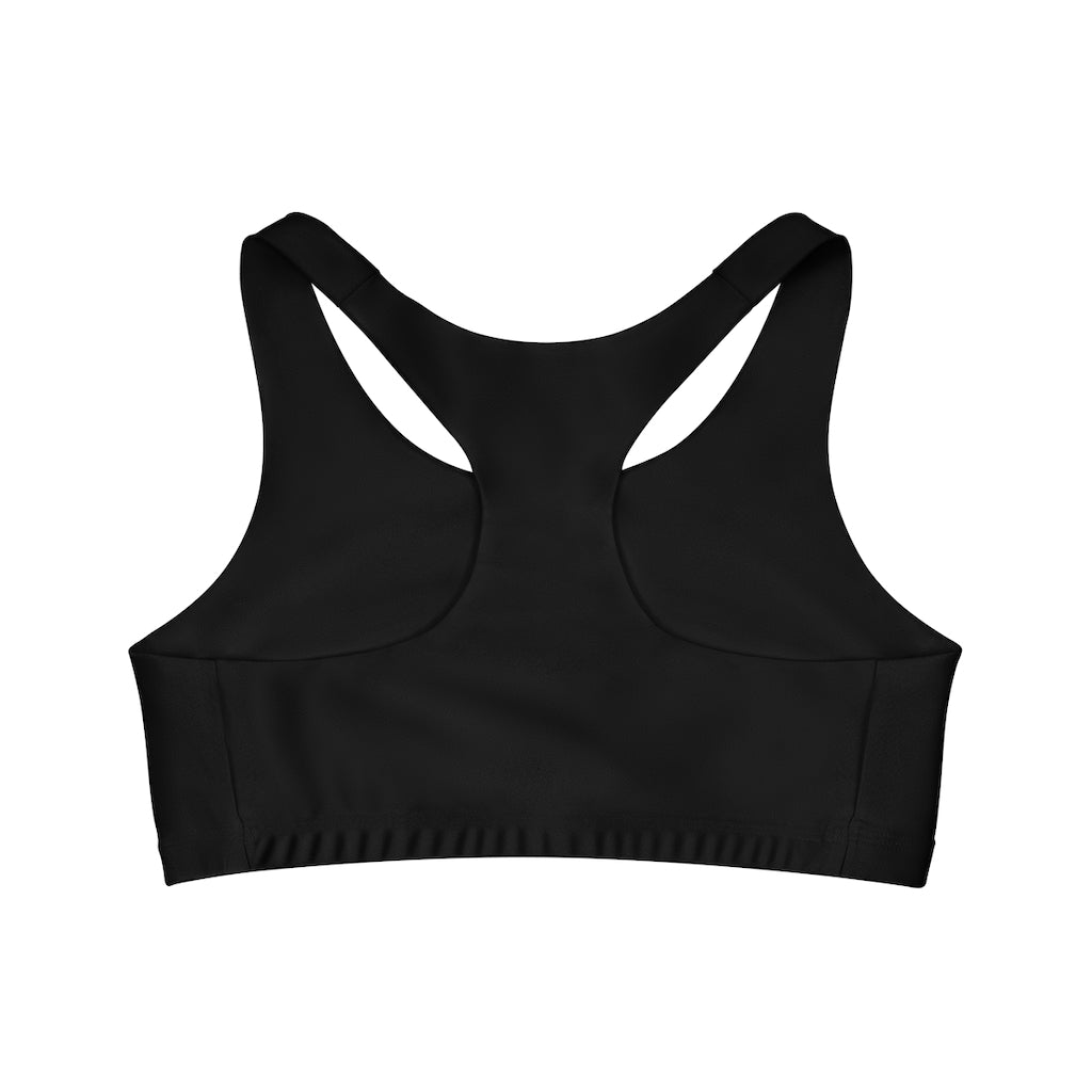 Seamless Sports Bra (AOP) Black