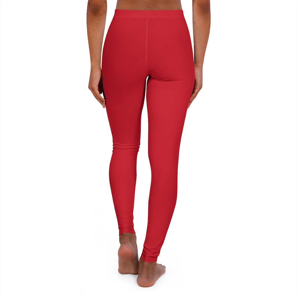 Women's Spandex Leggings Dark Red