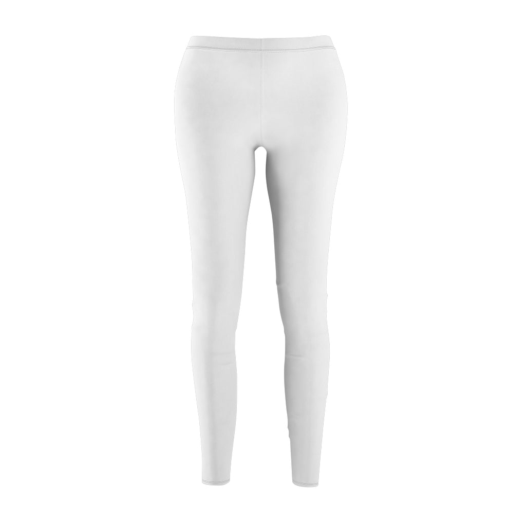 Women's Cut & Sew Casual Leggings White