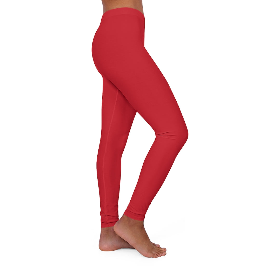 Women's Spandex Leggings Dark Red