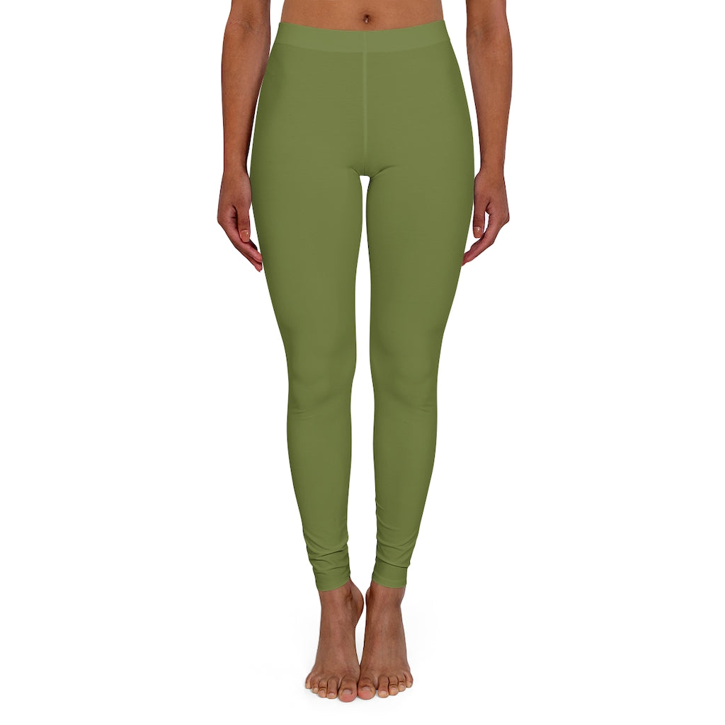 Women's Spandex Leggings Olive