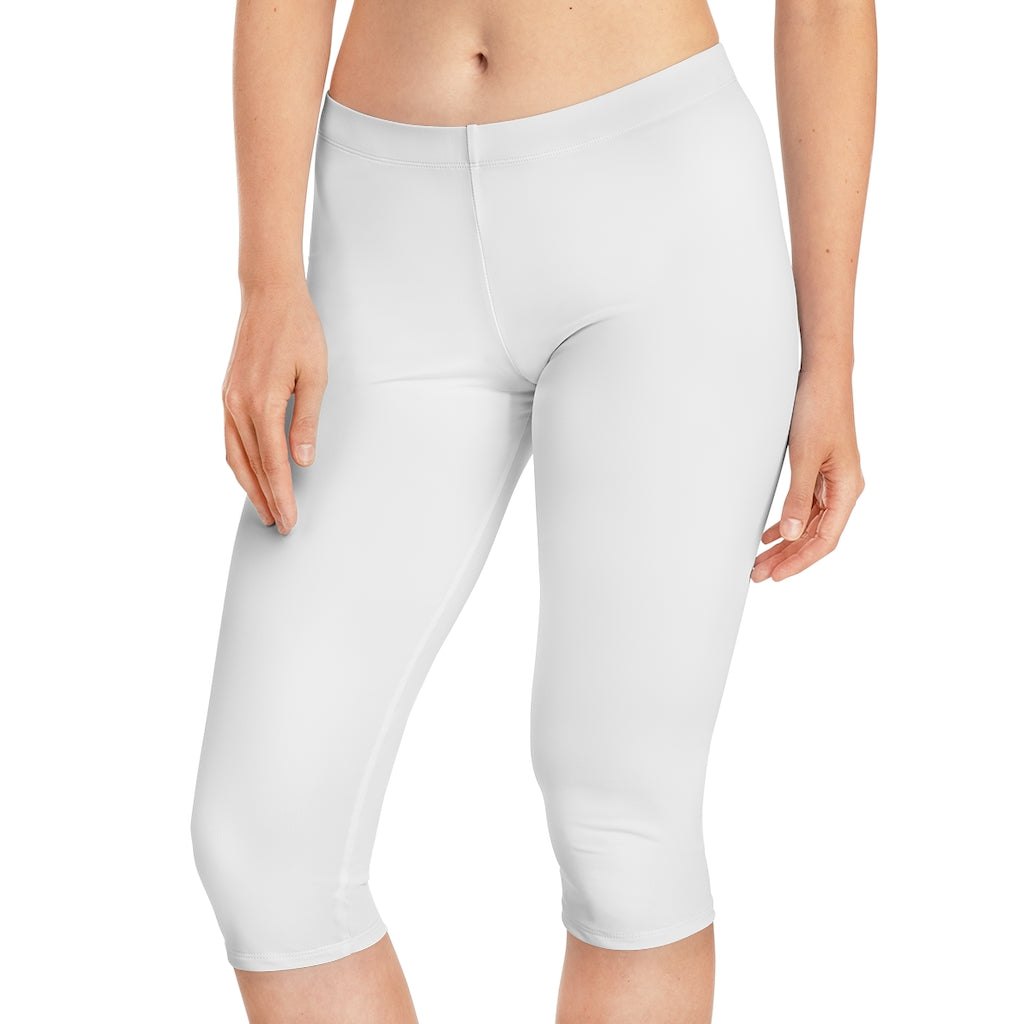 Women's Capri Leggings White