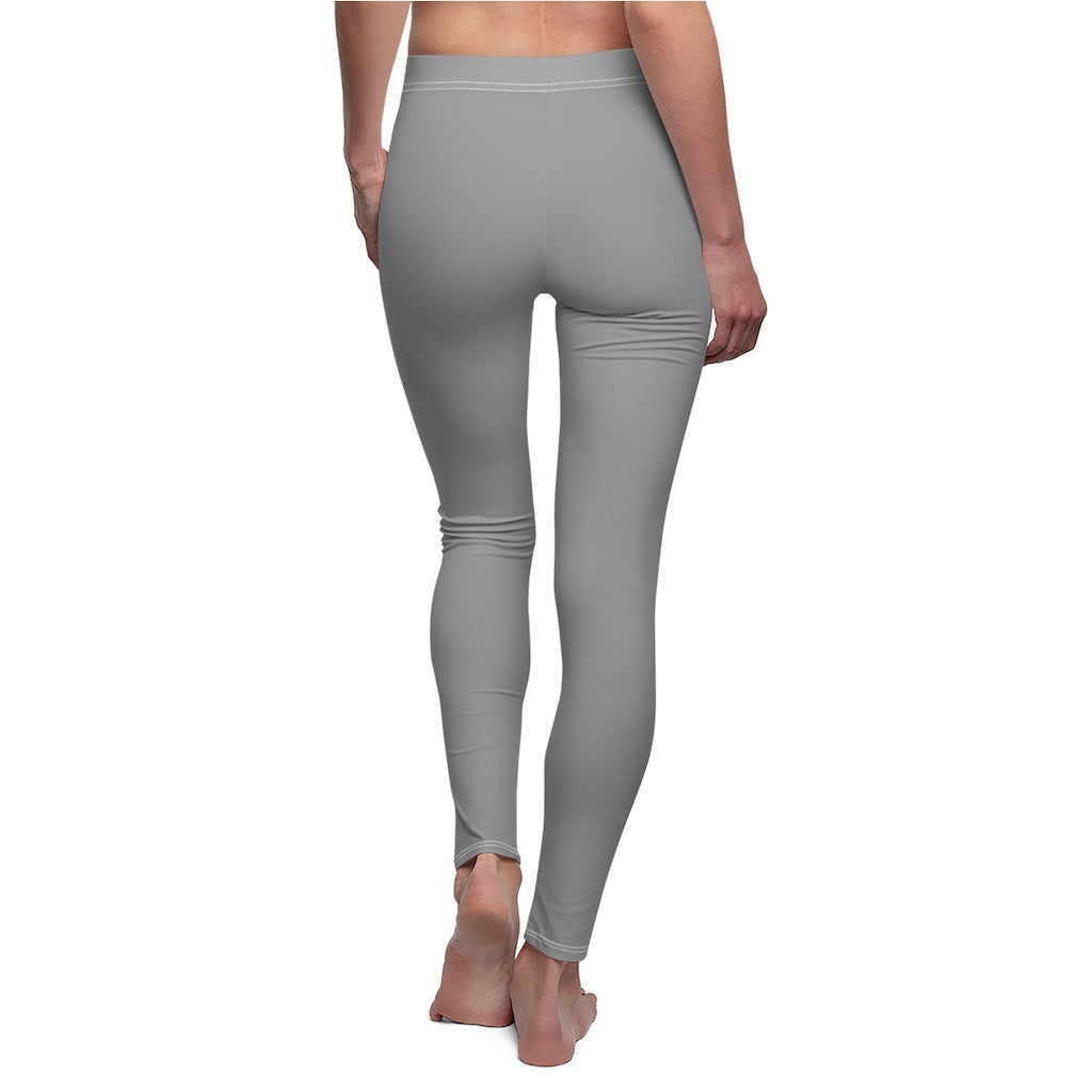 Women's Cut & Sew Casual Leggings Grey