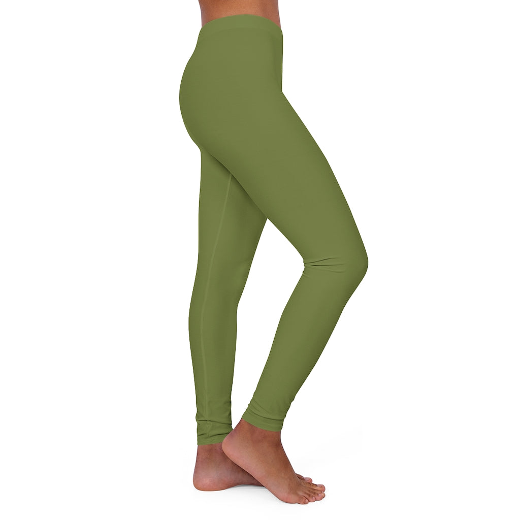 Women's Spandex Leggings Olive