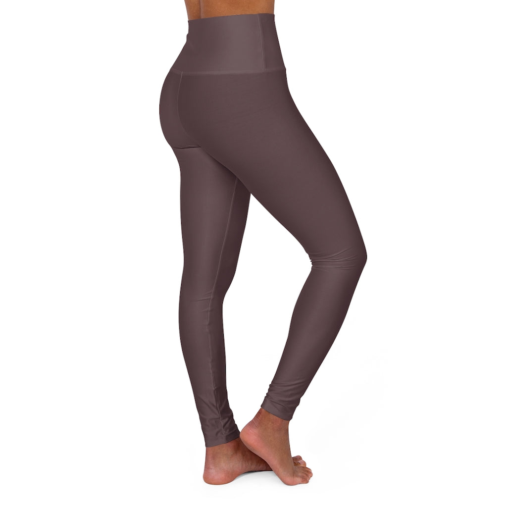 High Waisted Yoga Leggings Lavender