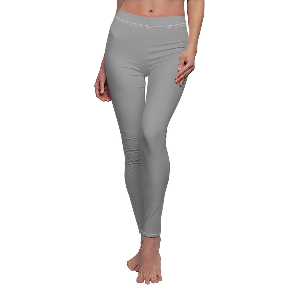 Women's Cut & Sew Casual Leggings Grey