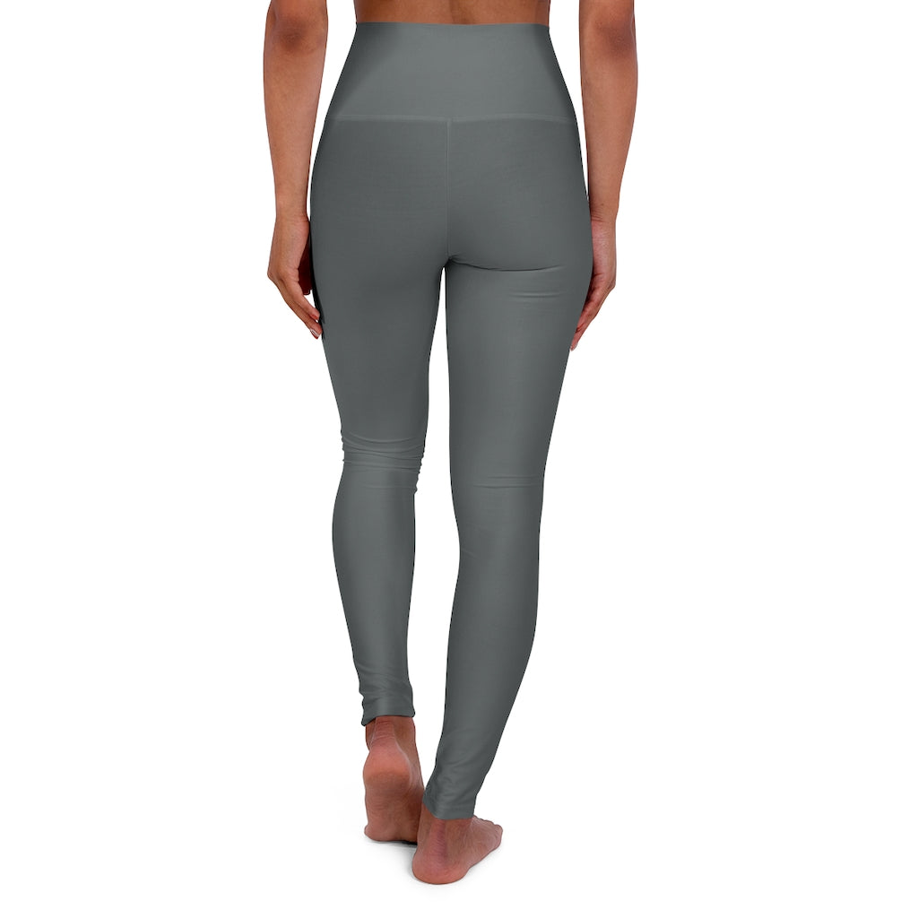 High Waisted Yoga Leggings Dark Grey