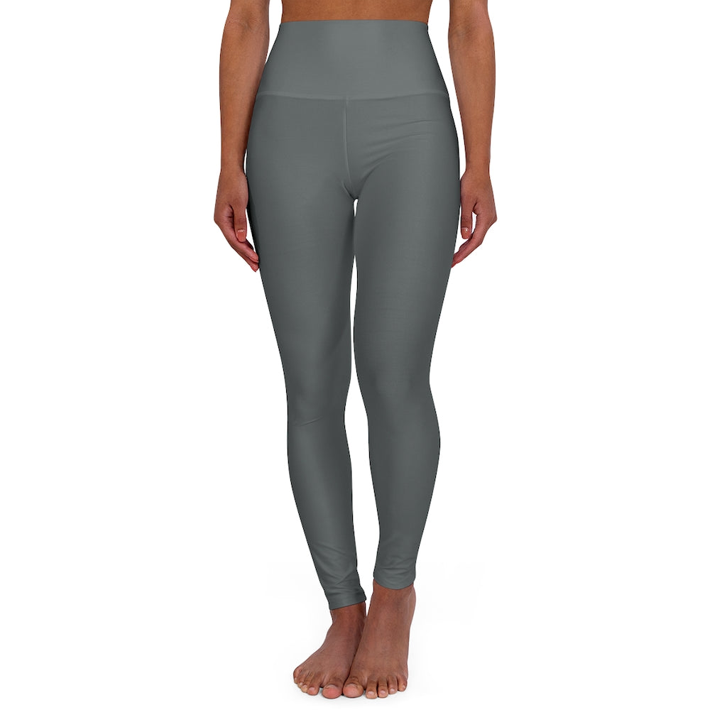 High Waisted Yoga Leggings Dark Grey