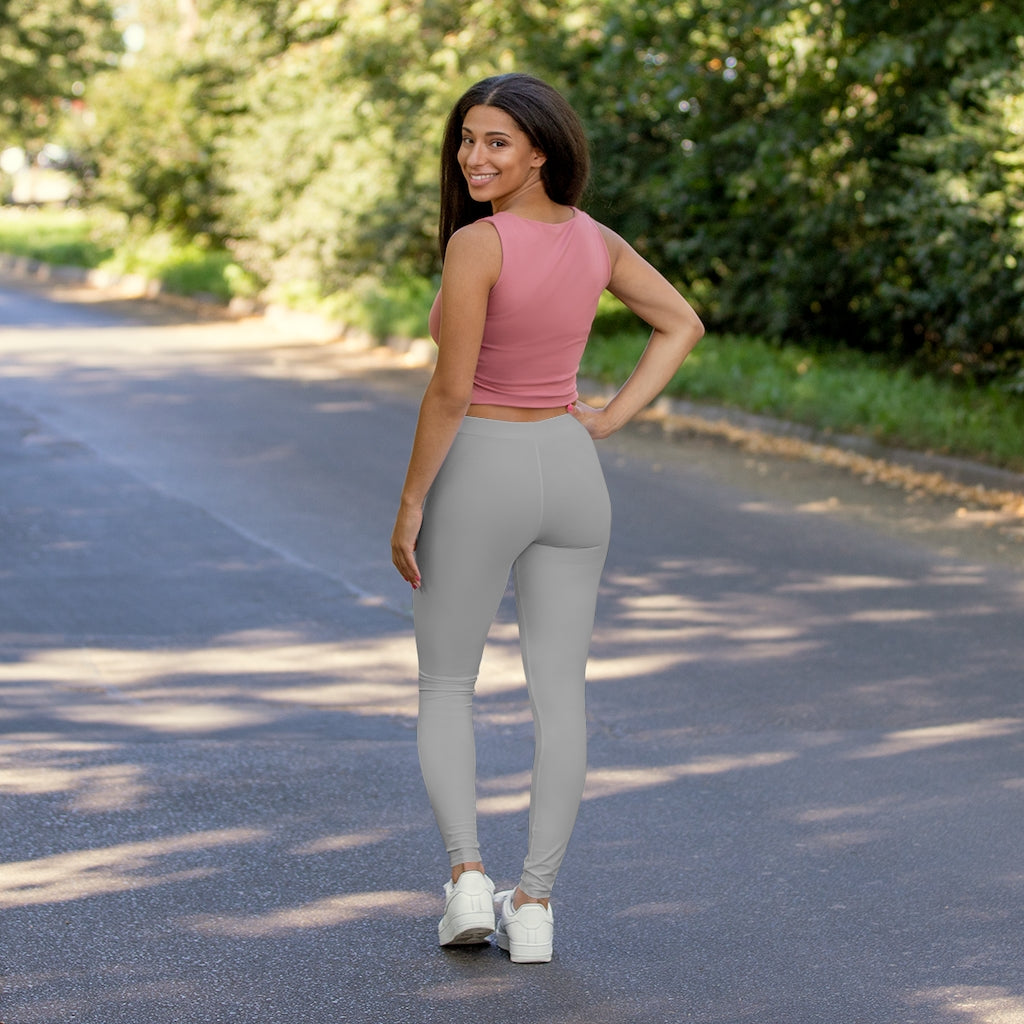 Women's Spandex Leggings Light Grey