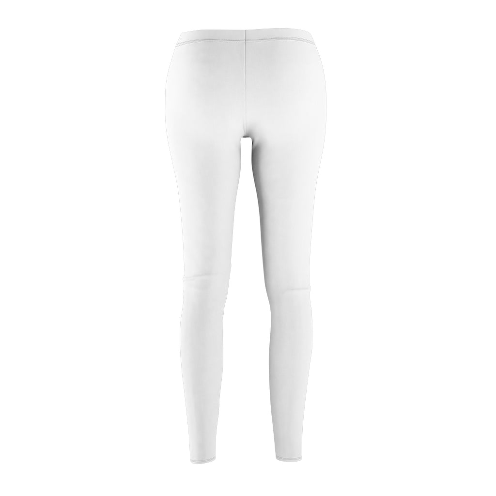 Women's Cut & Sew Casual Leggings White