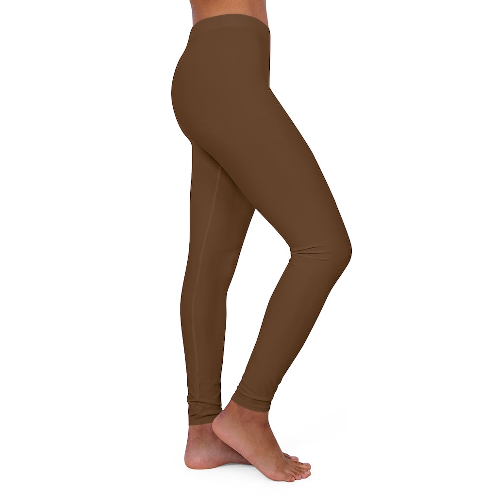 Women's Spandex Leggings Brown